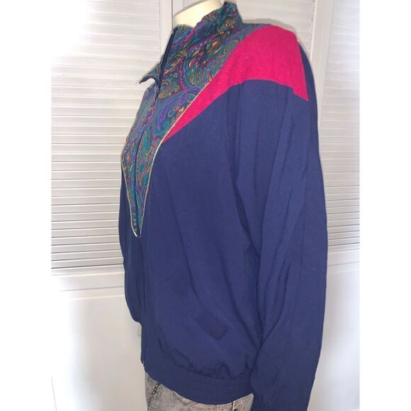 Vintage 80’s 90’s Streetwear Bomber Jacket Size 18 - Picture 5 of 8